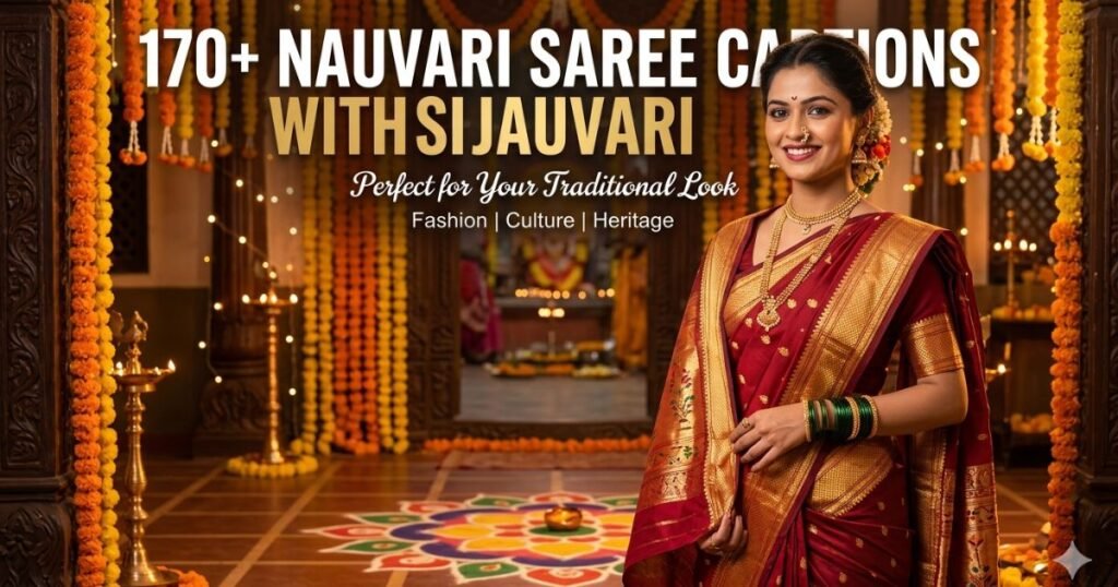 170+ Nauvari Saree Captions: Traditional and Trendy Ideas