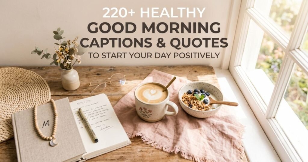220+ Healthy Good Morning Captions & Quotes to Start Your Day Positively