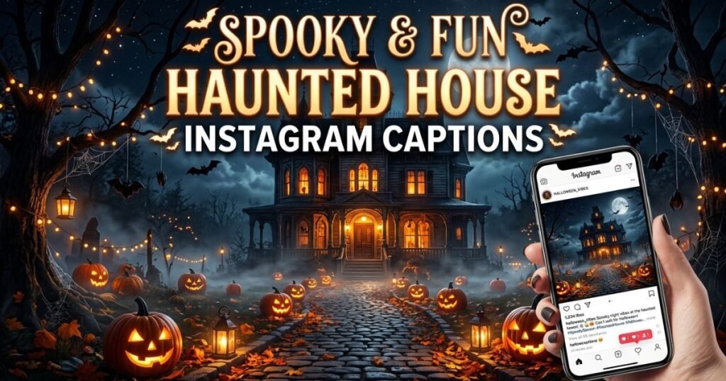 540+ Spooky and Fun Haunted House Instagram Captions
