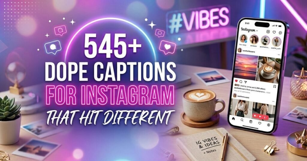 545+ Dope Captions for Instagram That Hit Different