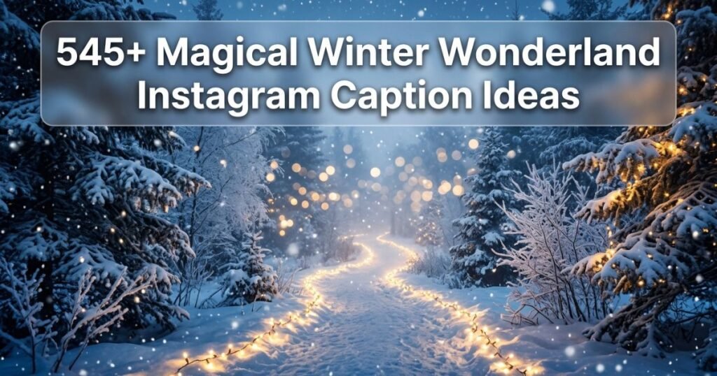 545+ Magical Winter Wonderland Instagram Caption Ideas
