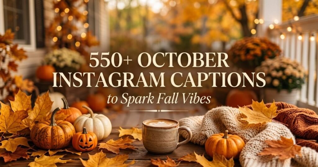 550+ October Instagram Captions to Spark Fall Vibes