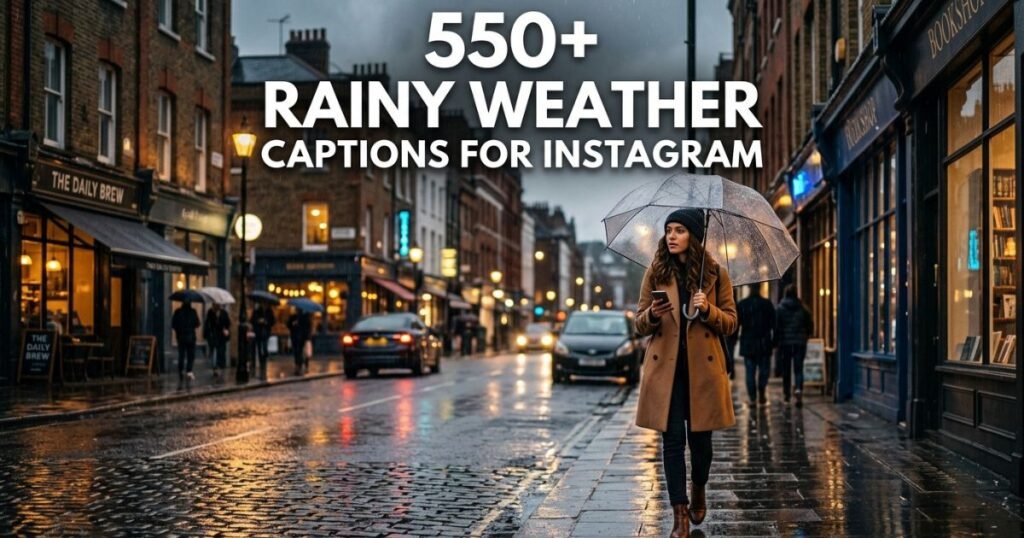 550+ Rainy Weather Captions for Instagram