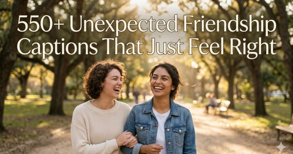 550+ Unexpected Friendship Captions That Just Feel Right