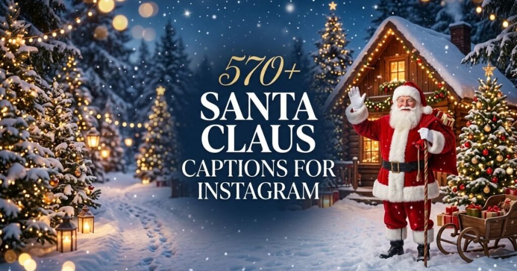 570+ Santa Claus Captions for Instagram | Heartwarming