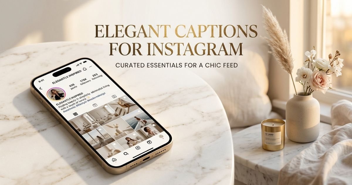 575+ Elegant Captions for Instagram That Inspire Confidence