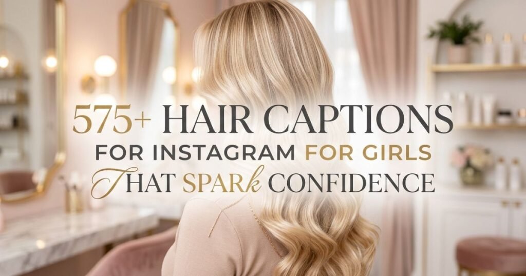 575+ Hair Captions for Instagram for Girls That Spark Confidence