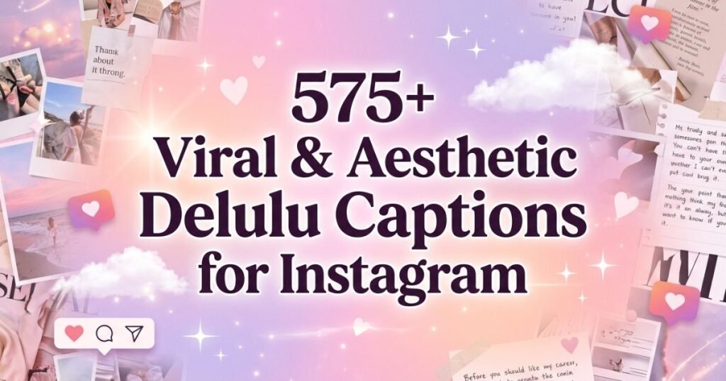 575+ Viral & Aesthetic Delulu Captions for Instagram