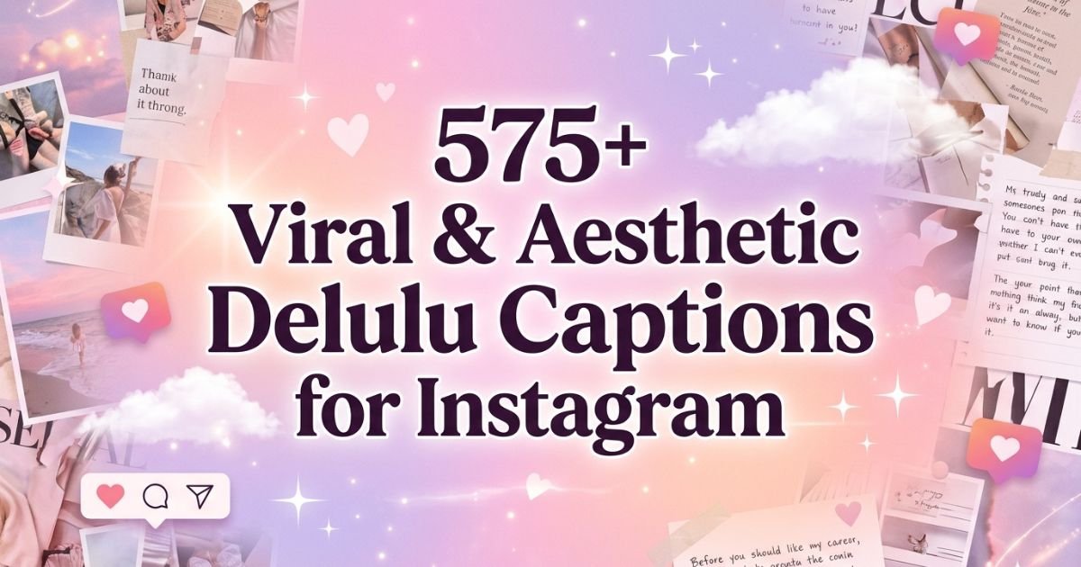 575+ Viral & Aesthetic Delulu Captions for Instagram