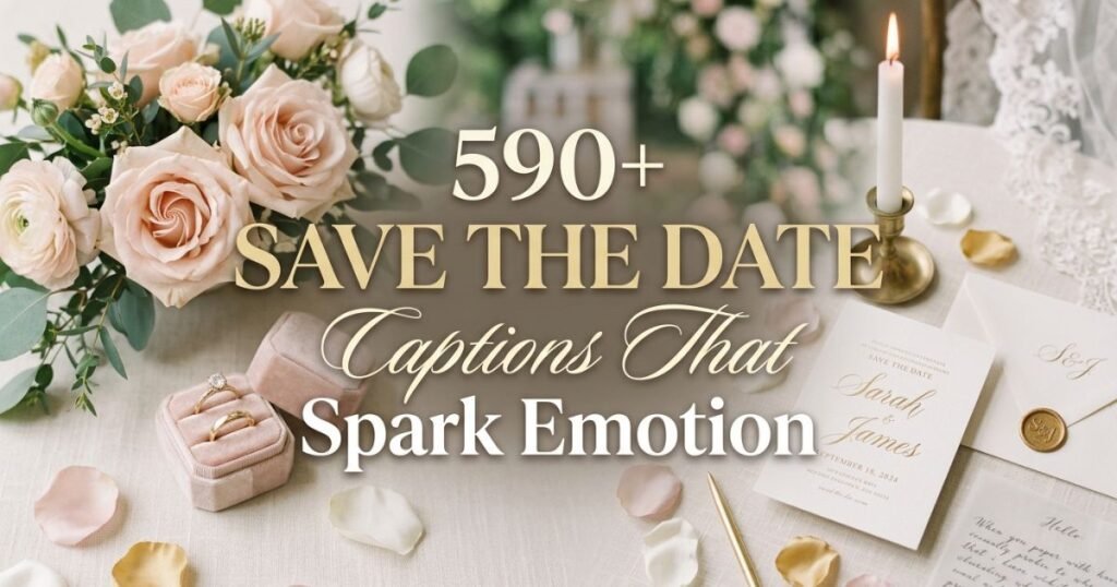 590+ Save the Date Captions That Spark Emotion