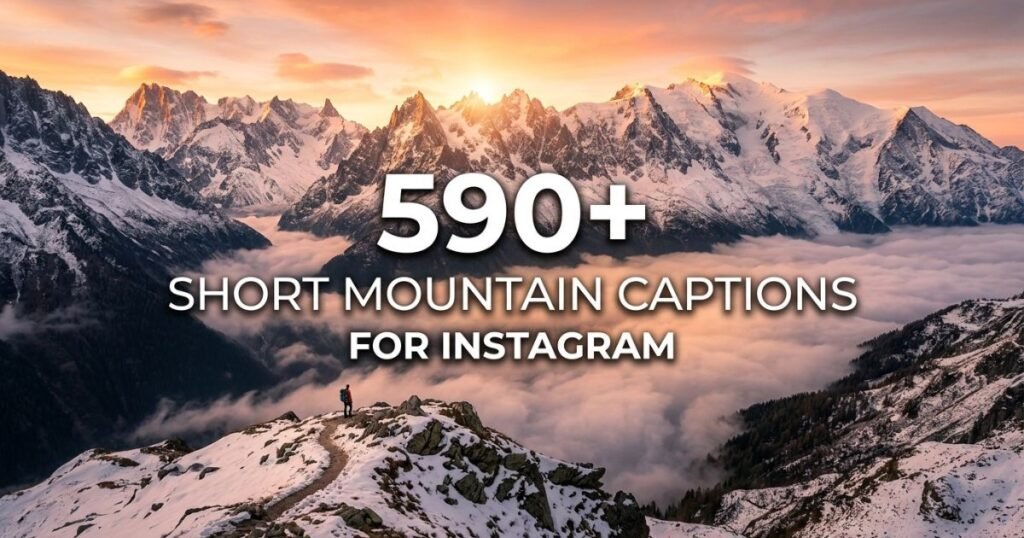 590+ Short Mountain Captions for Instagram