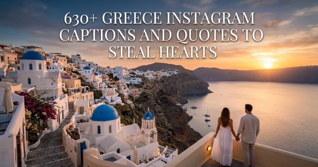 630+ Greece Instagram Captions and Quotes to Steal Hearts