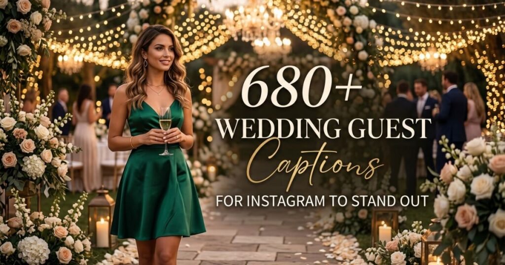 680+ Wedding Guest Captions for Instagram to Stand Out