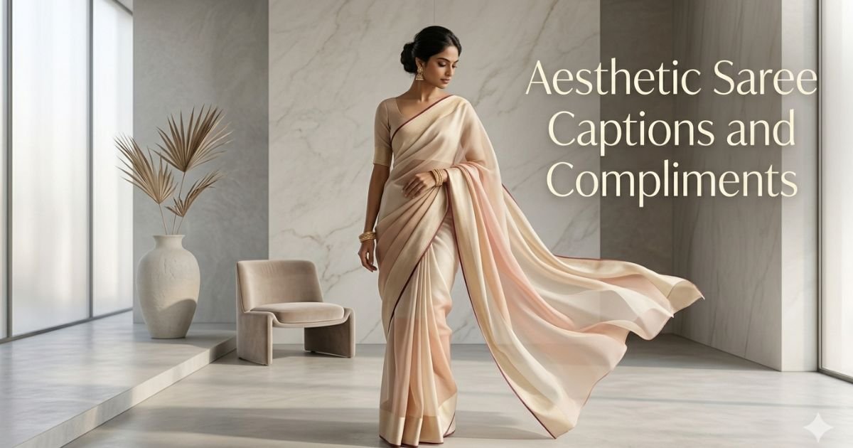 Aesthetic Saree Captions and Compliments