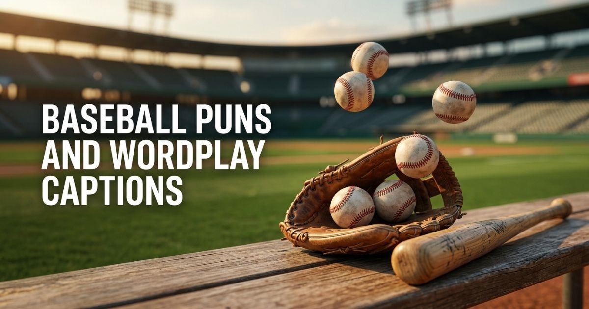 Baseball Puns and Wordplay Captions