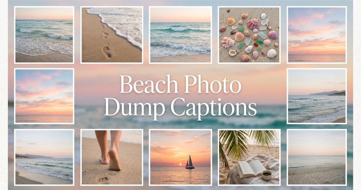 Beach Photo Dump Captions