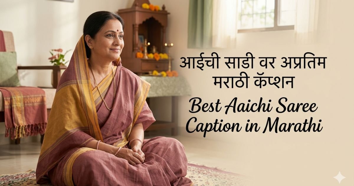 Best Aaichi Saree Caption in Marathi