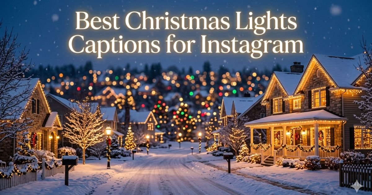 Best Christmas Lights Captions for Instagram