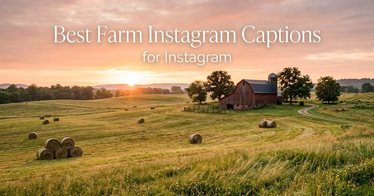 Best Farm Instagram Captions for Instagram