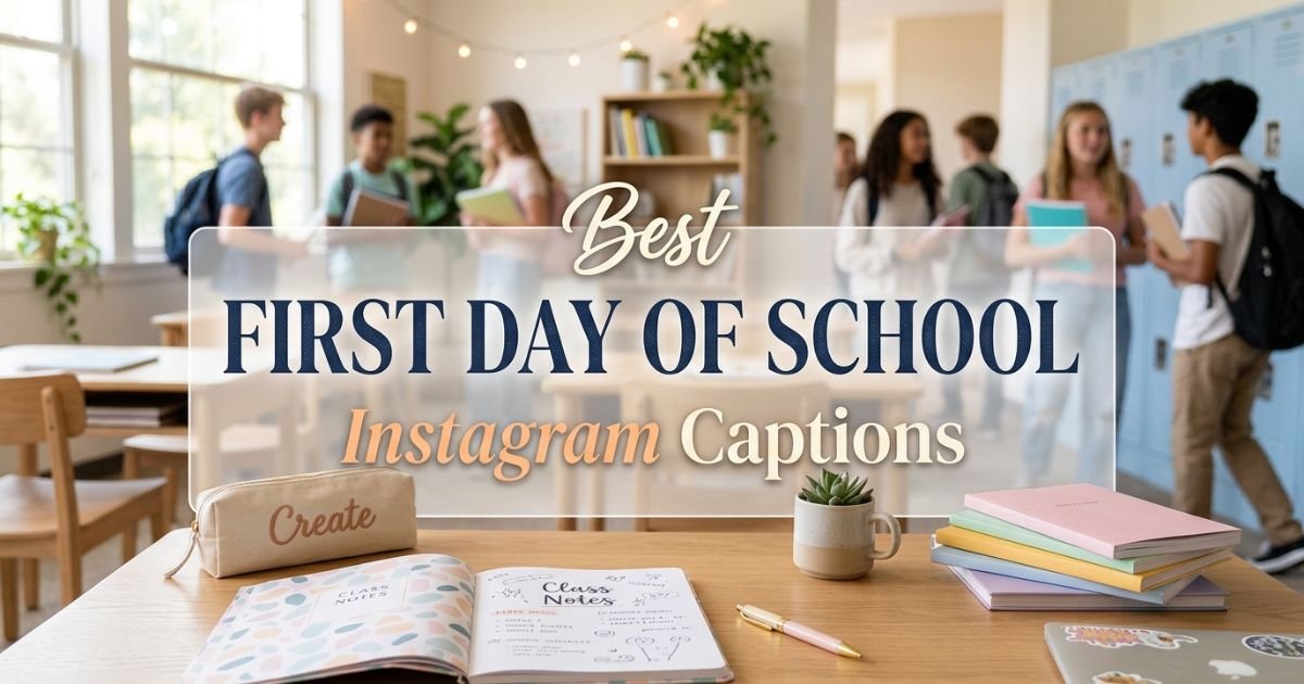 Best First Day of School Instagram Captions