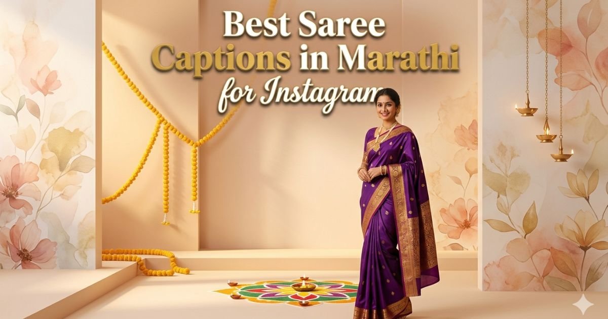 Best Saree Captions in Marathi for Instagram