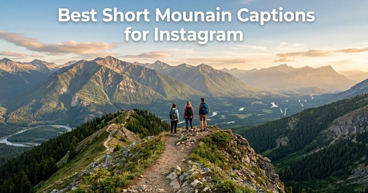 Best Short Mountain Captions for Instagram