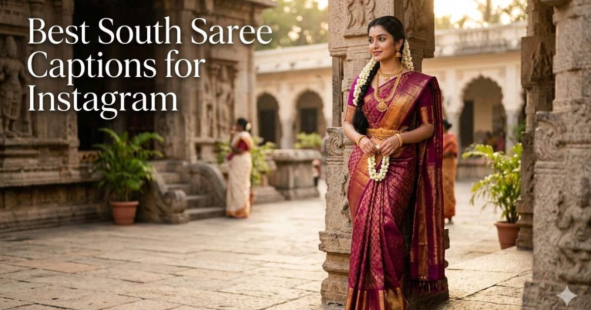 Best South Saree Captions for Instagram