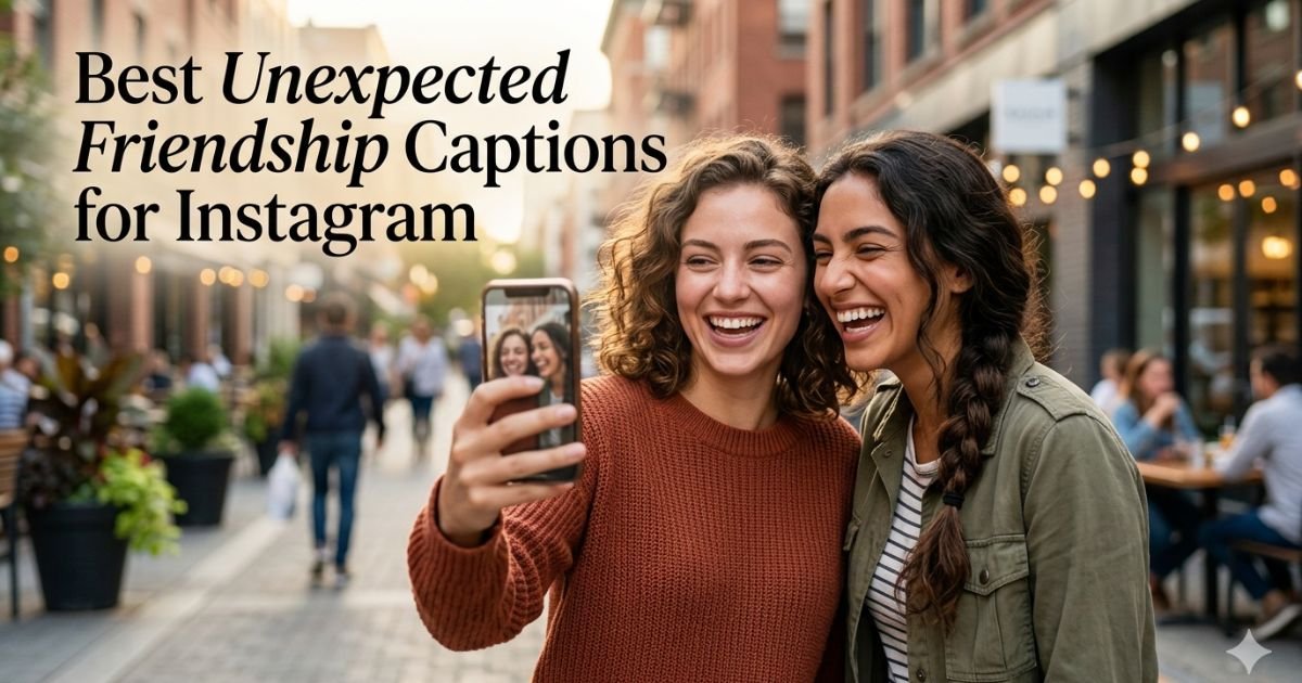 Best Unexpected Friendship Captions for Instagram