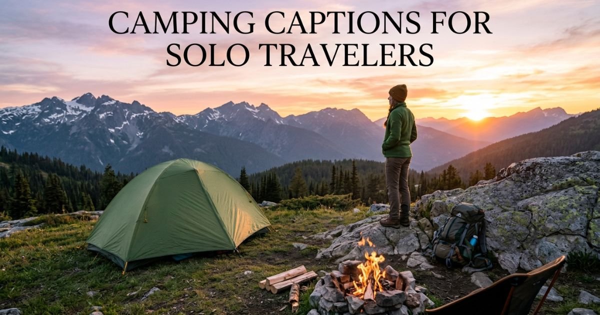Camping Captions for Solo Travelers