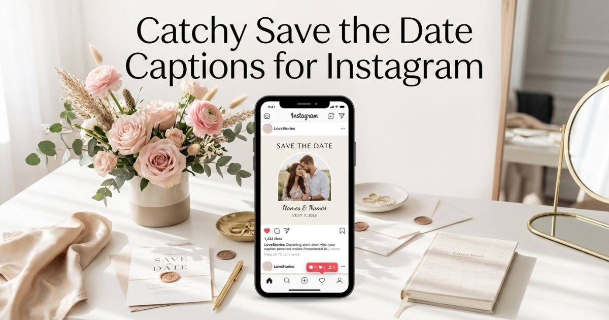 Catchy Save the Date Captions for Instagram