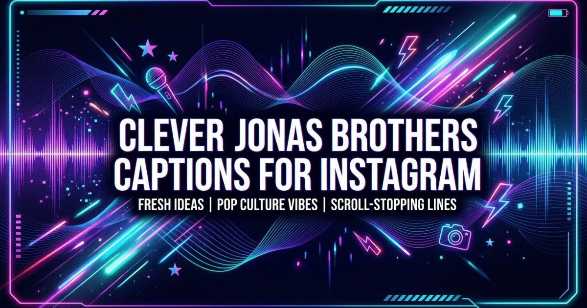 Clever Jonas Brothers Captions for Instagram