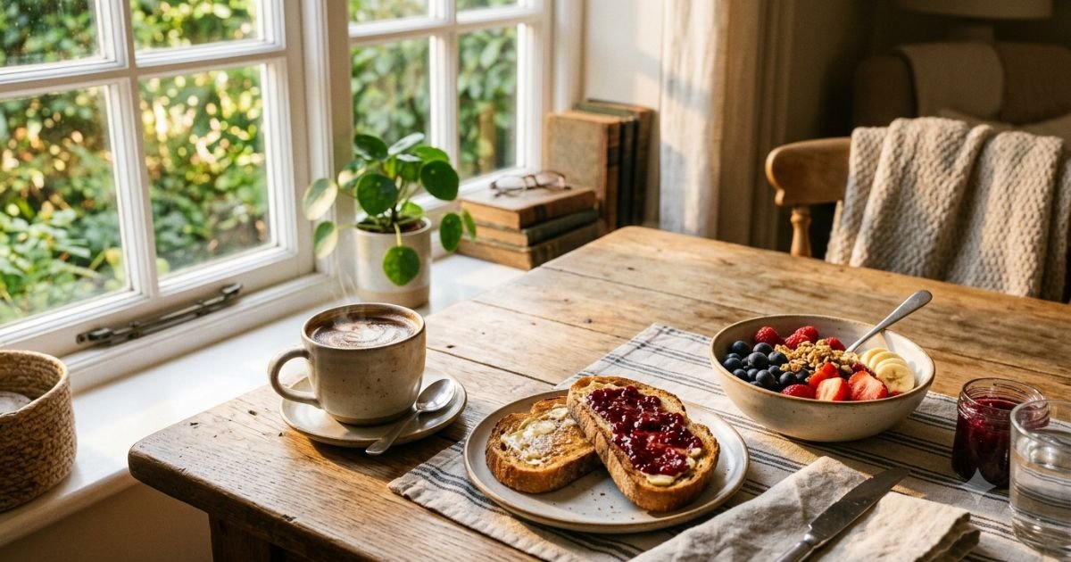 Coffee And Breakfast Good Morning Captions