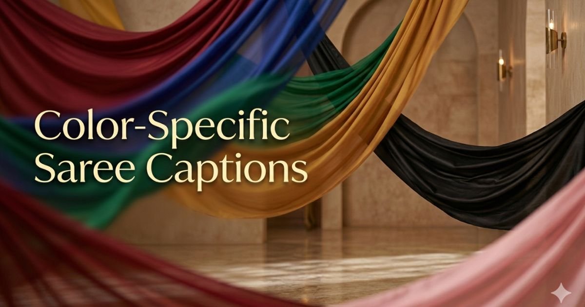 Color-Specific Saree Captions