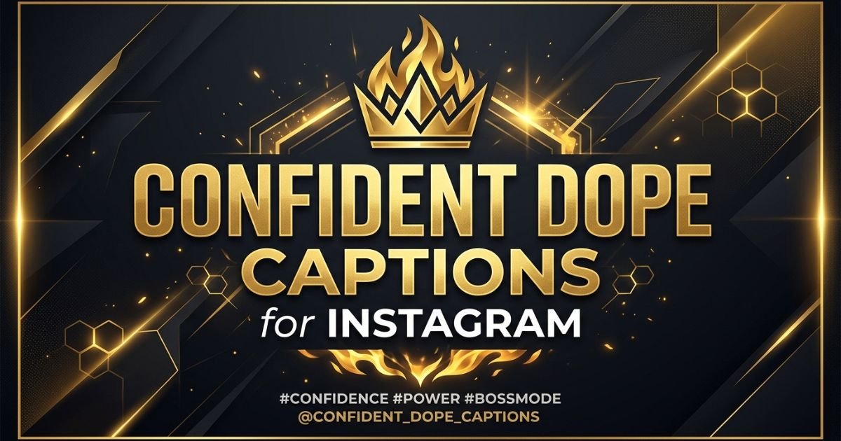 Confident Dope Captions for Instagram