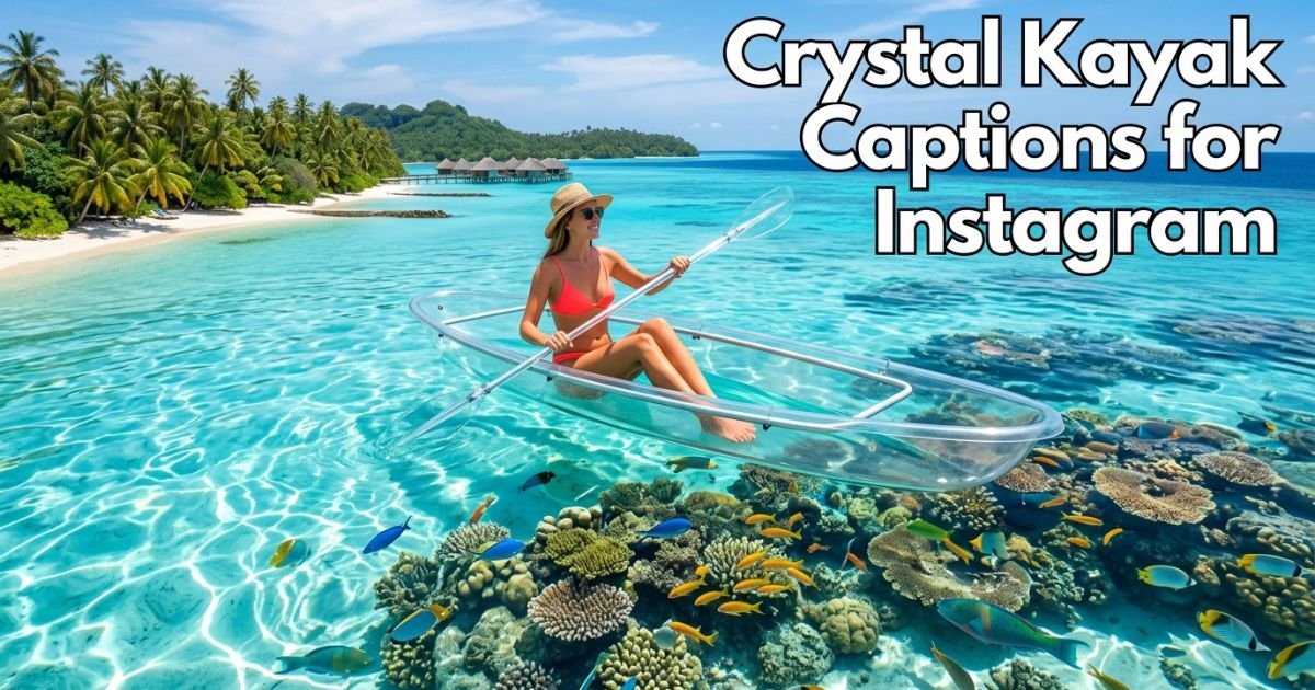 Crystal Kayak Captions for Instagram