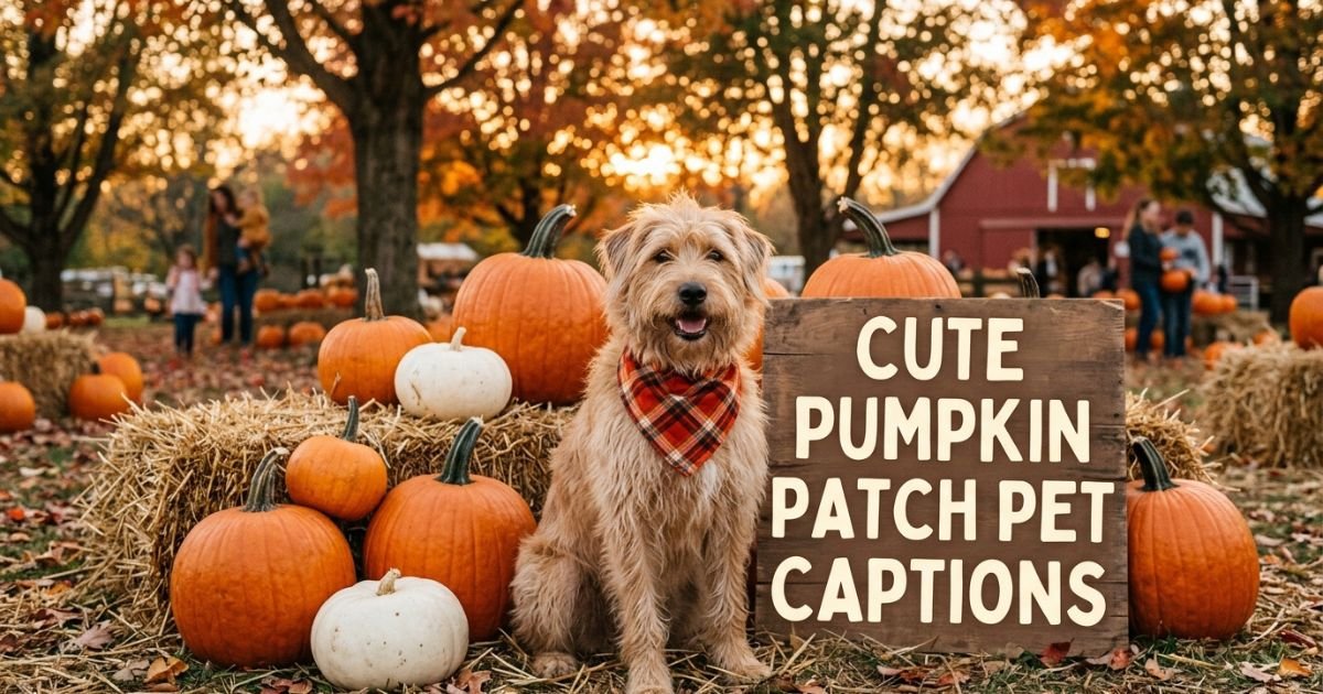 Cute Pumpkin Patch Pet Captions