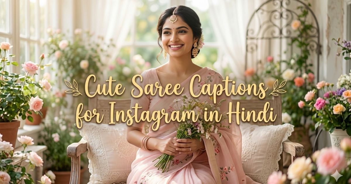 Cute Saree Captions for Instagram in Hindi
