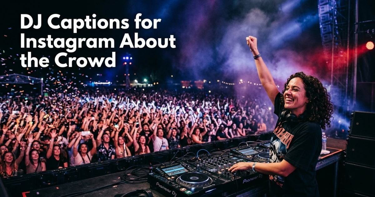 DJ Captions for Instagram About the Crowd