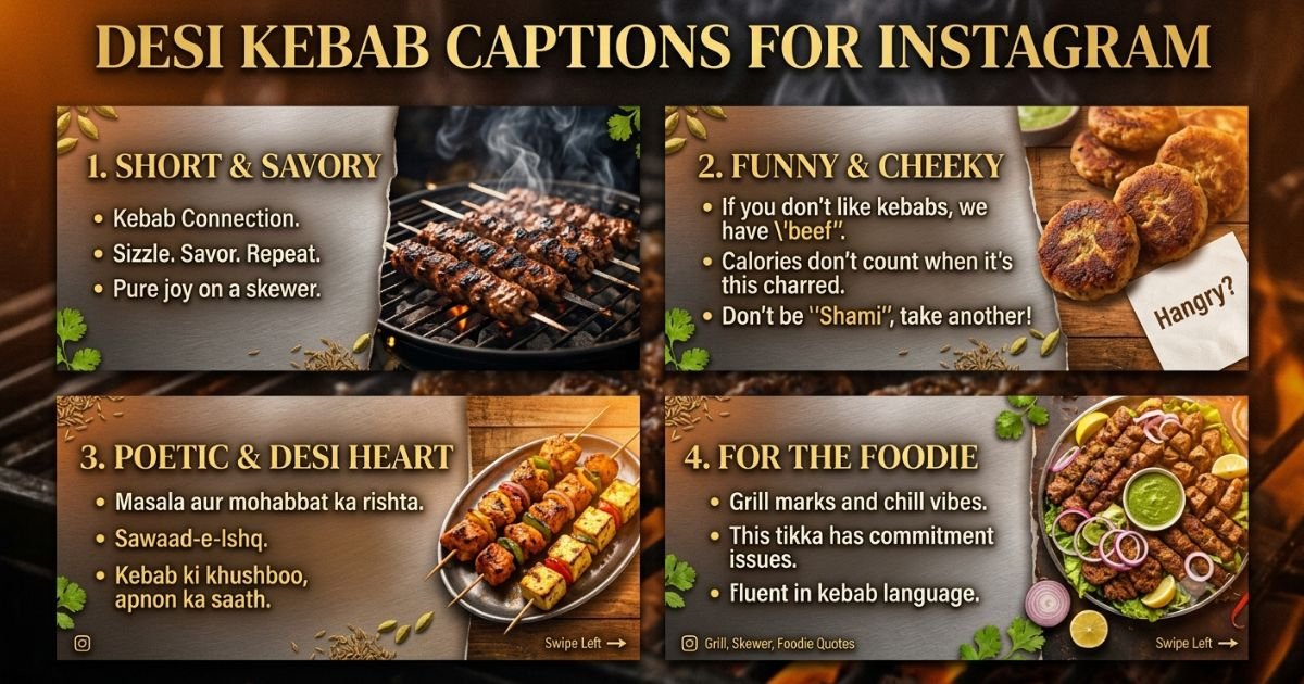 Desi Kebab Captions for Instagram