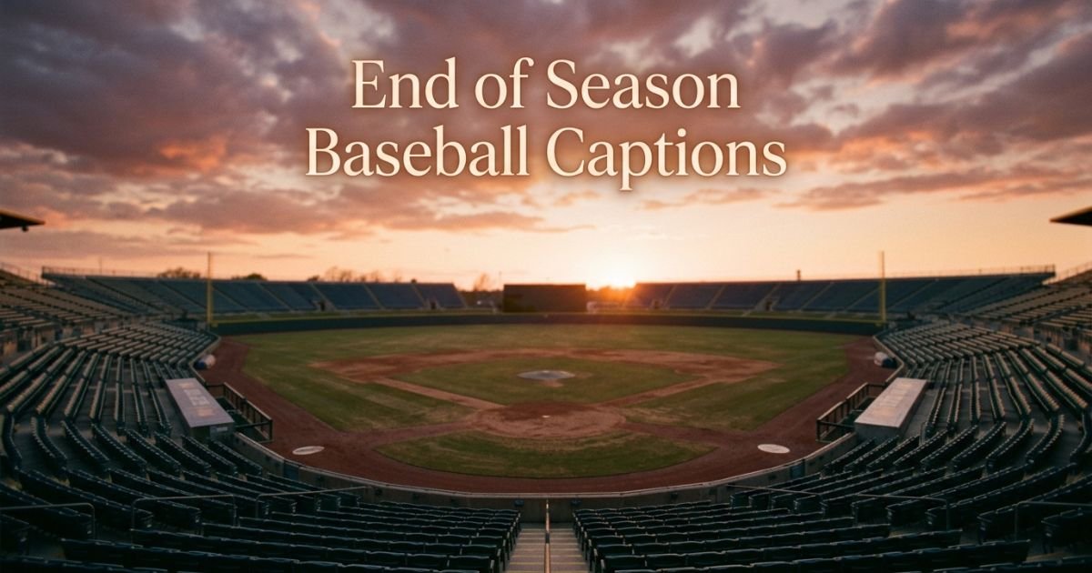 End of Season Baseball Captions