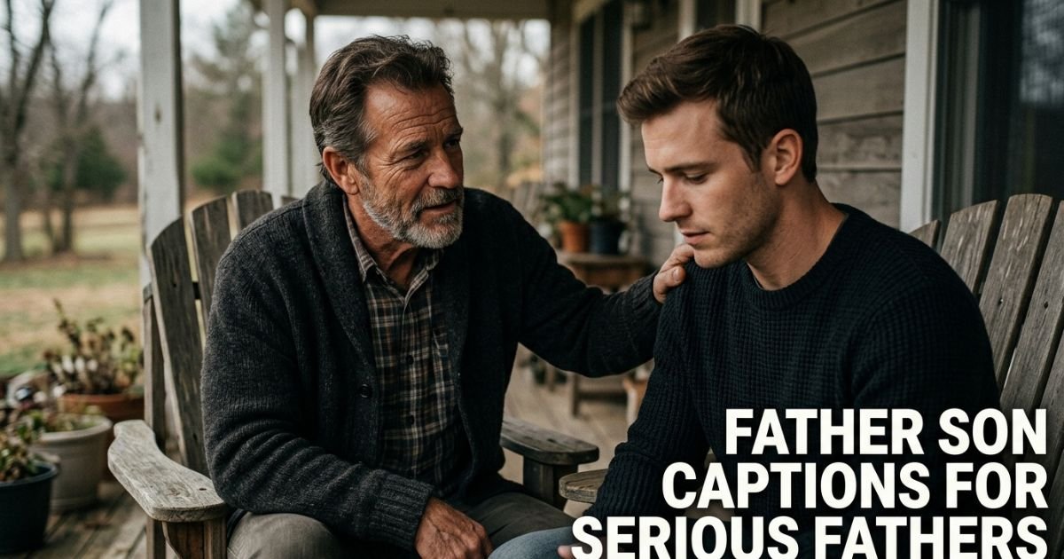 Father Son Captions for Serious Fathers