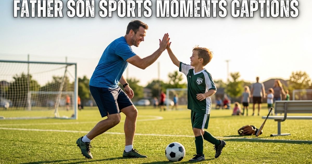 Father Son Sports Moments Captions