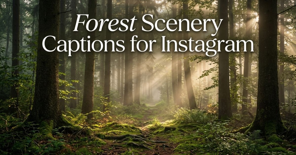 Forest Scenery Captions for Instagram