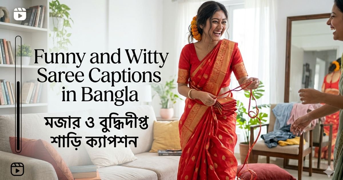 Funny and Witty Saree Captions in Bangla