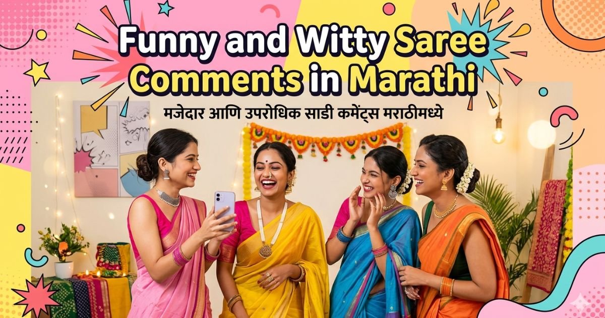 Funny and Witty Saree Comments in Marathi