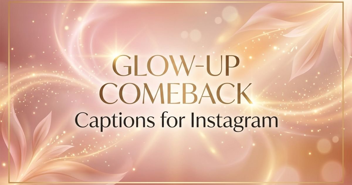 Glow-Up Comeback Captions for Instagram