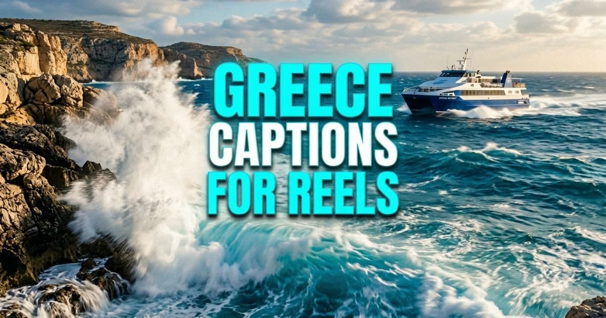 Greece Captions for Reels