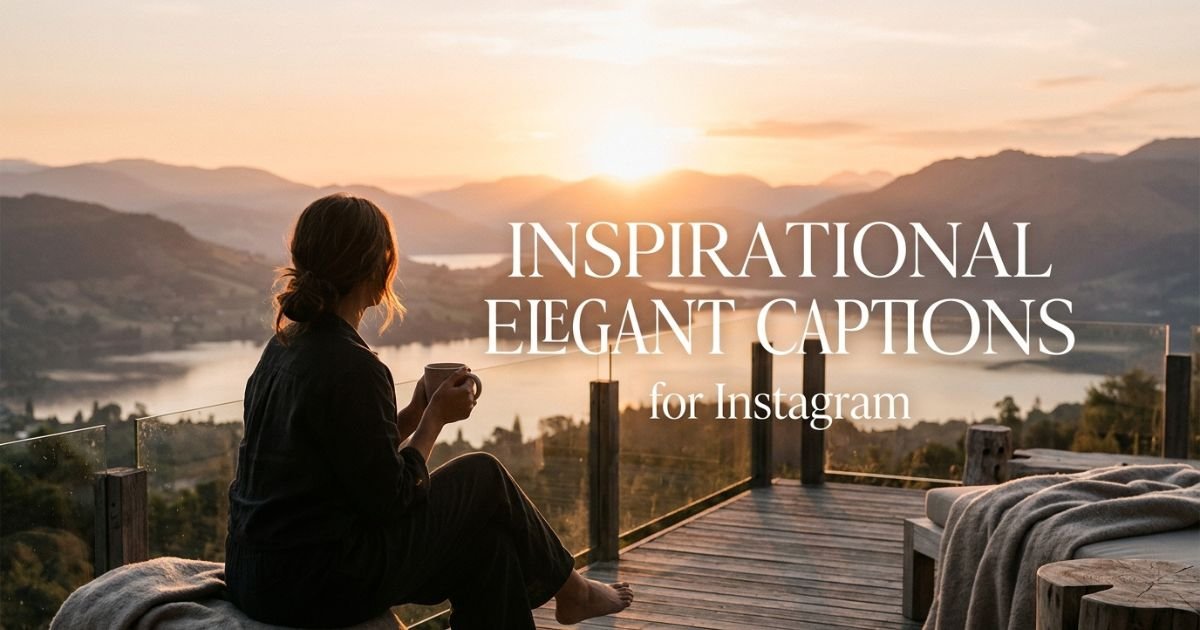 Inspirational Elegant Captions for Instagram