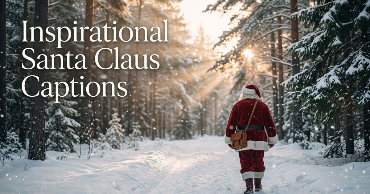 Inspirational Santa Claus Captions