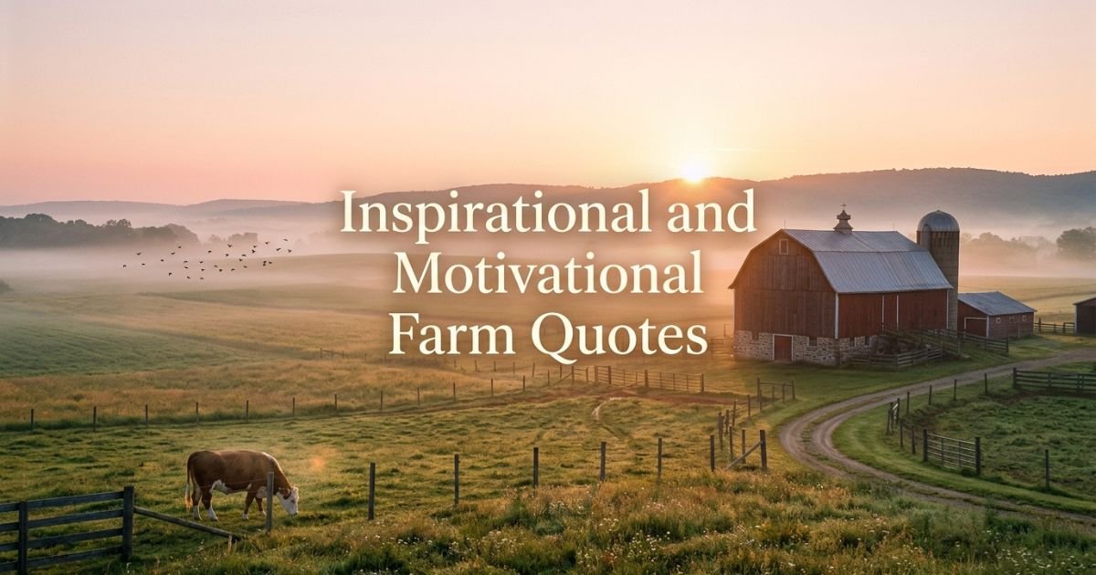 Inspirational and Motivational Farm Quotes